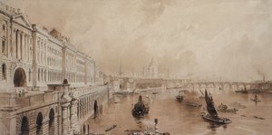 Somerset House door Thomas Allom